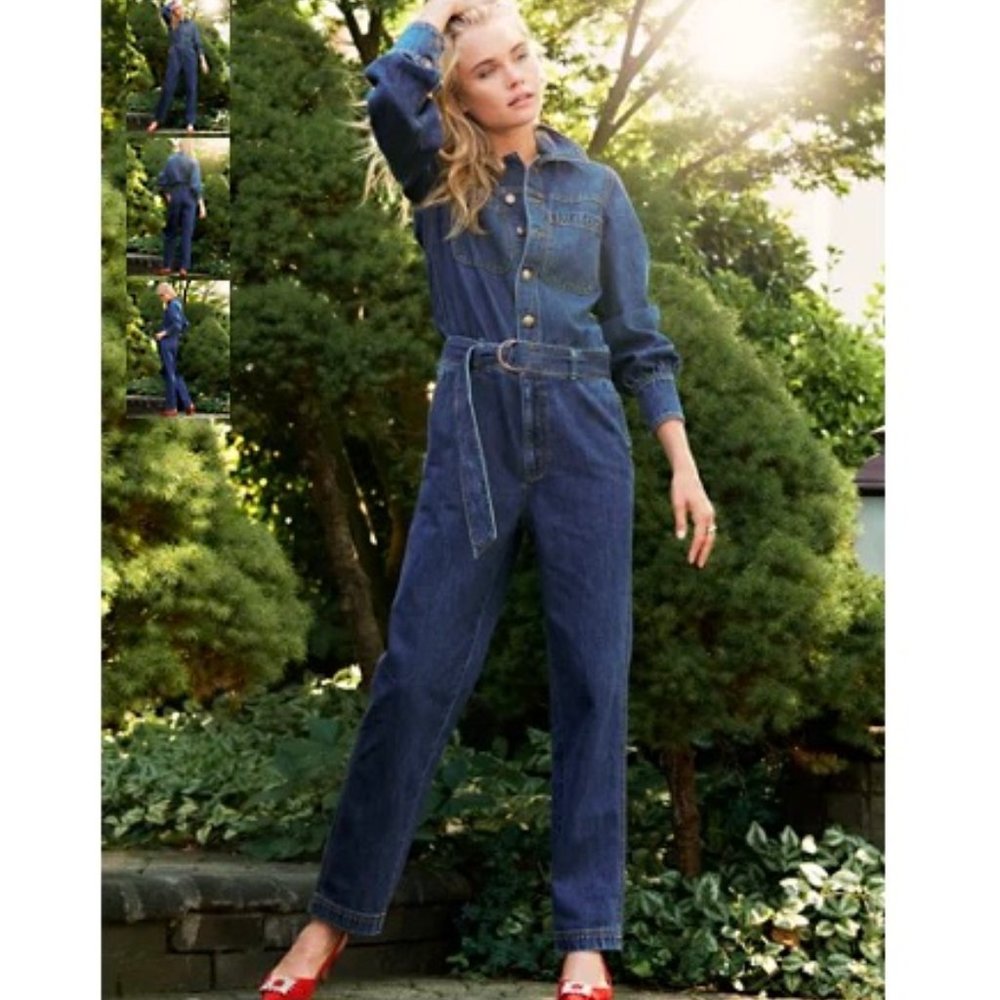 EXPLORER JUMPSUIT IN ASHBURY WASH DENIM MED